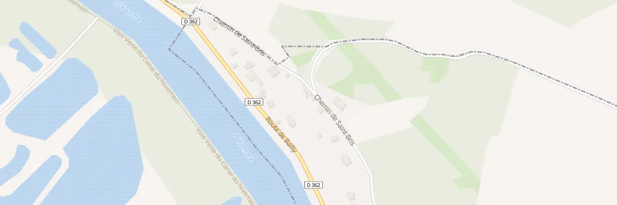 Plan du 43 Che de St Bris à Vincelottes