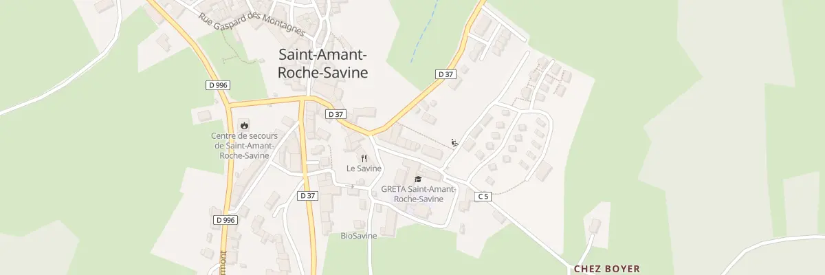 Plan du 7 Pl des Saint-Martin à Saint-Amant-Roche-Savine