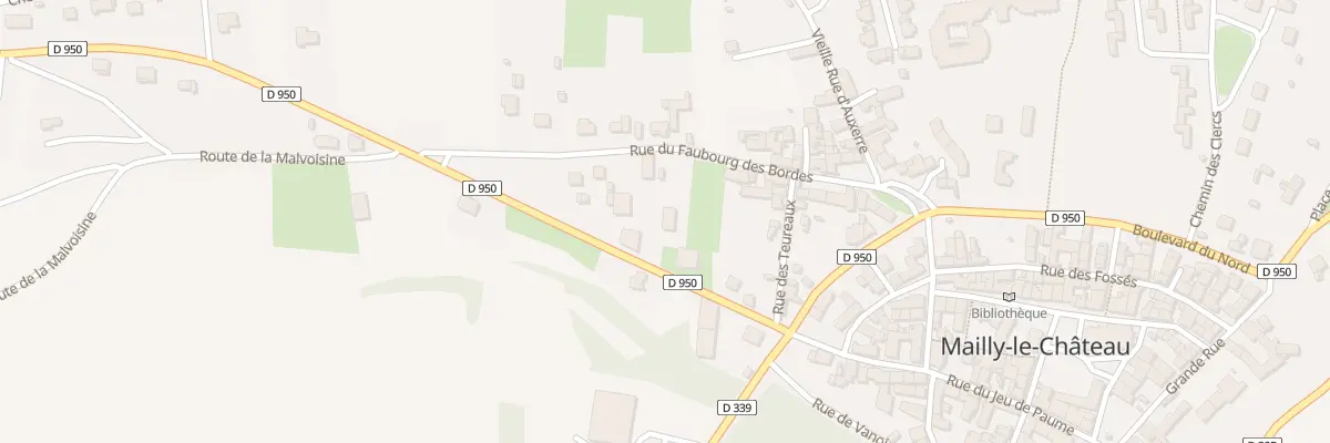 Plan du 8 Rte de Fontenay à Mailly-le-Château