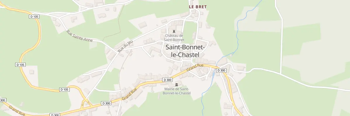 Plan du 5097 Le Bourg à Saint-Bonnet-le-Chastel