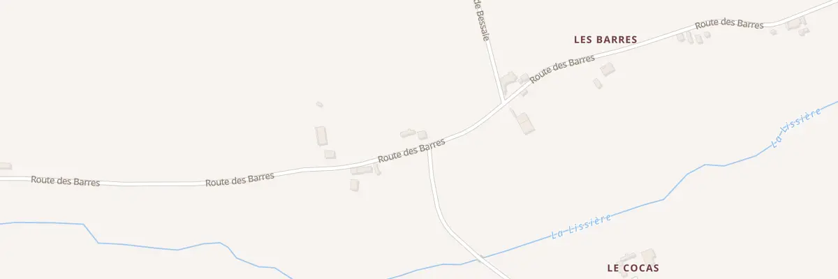 Plan du 5517 Les Barres à Beaulon