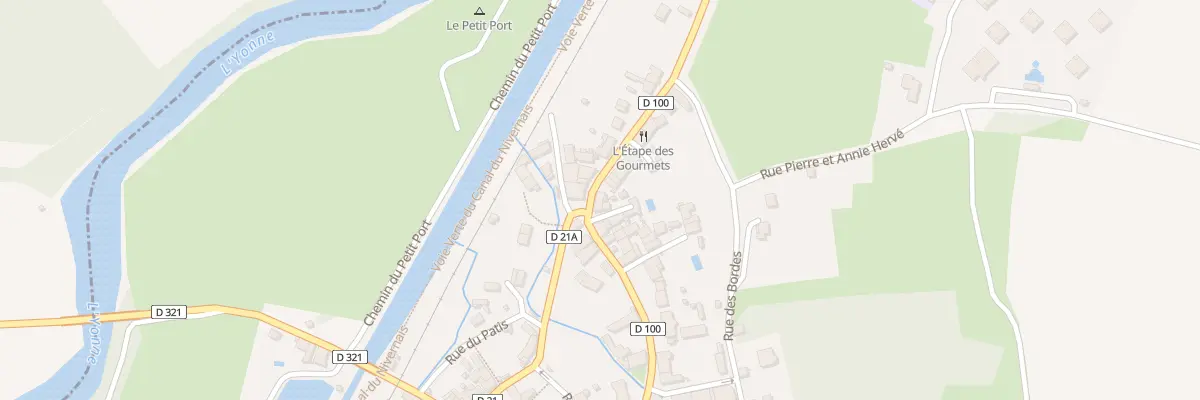 Plan du 2 Av de la Gare à Châtel-Censoir