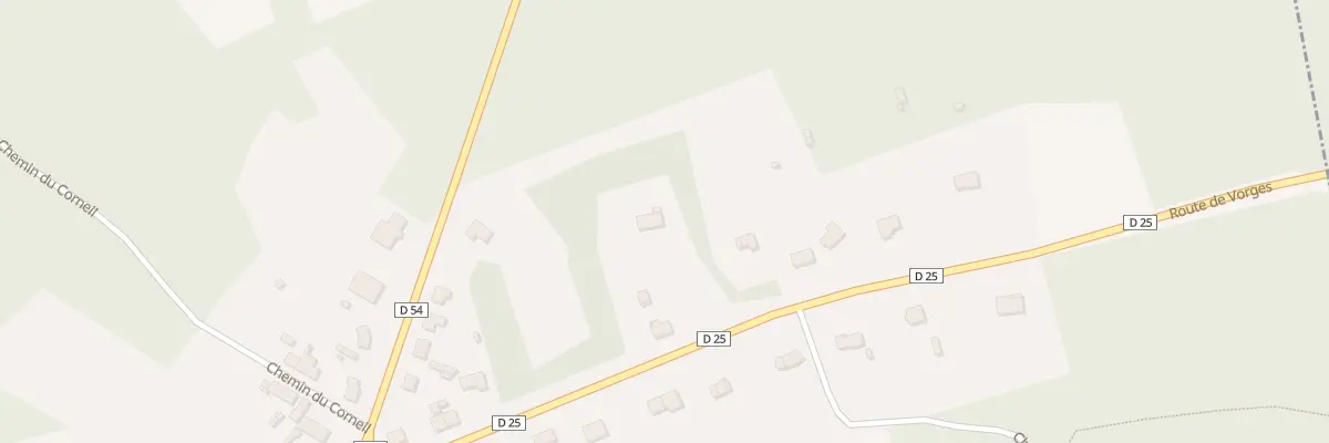Plan du 17 Rte de Vorges à Presles-et-Thierny