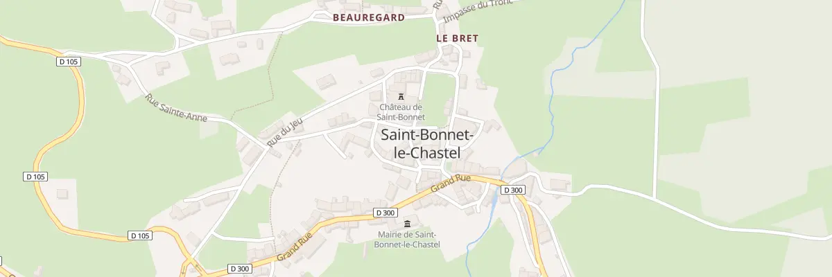 Plan du 1 Pl du Château à Saint-Bonnet-le-Chastel
