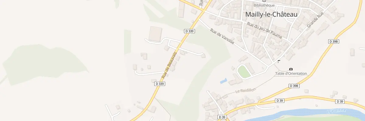 Plan du 5 Rue du Beauvais à Mailly-le-Château