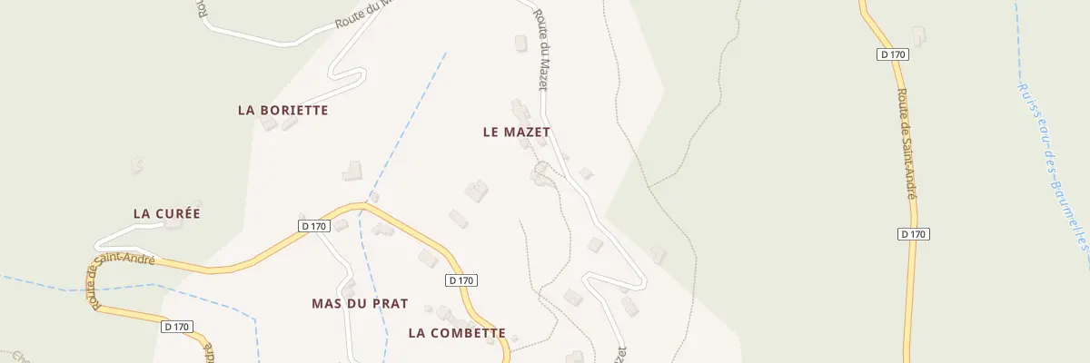 Plan du 5211 Le Mazet à Mandagout