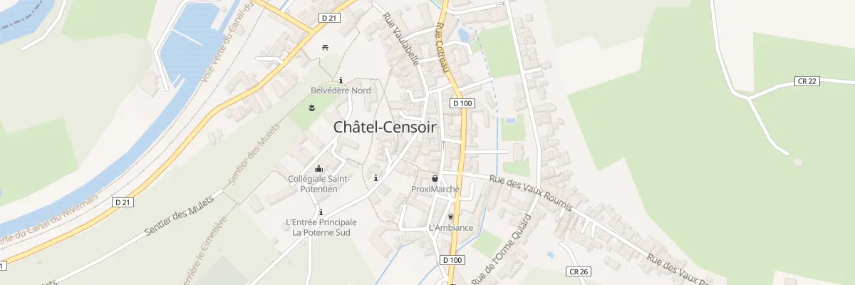 Plan du 205 Le Village à Châtel-Censoir