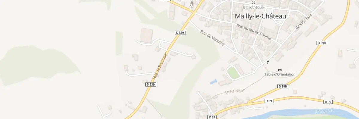 Plan du 3 Rue du Beauvais à Mailly-le-Château