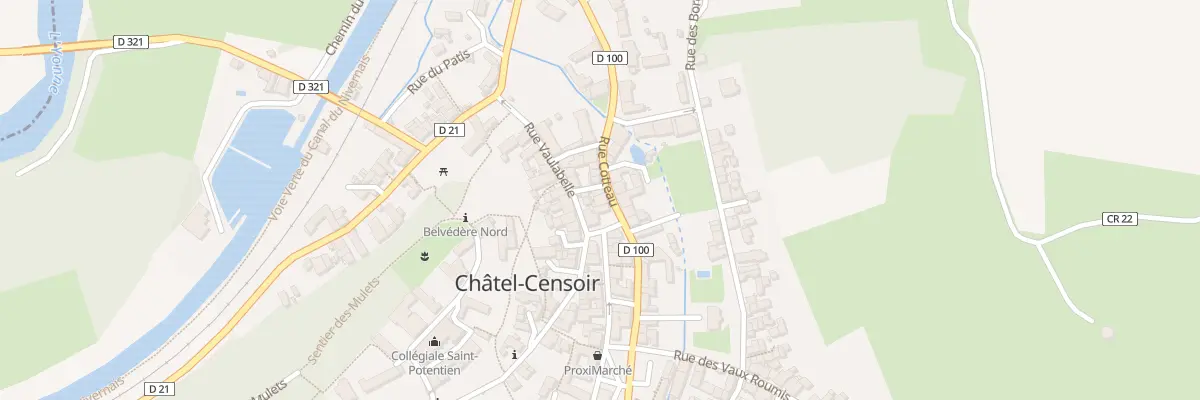 Plan du 17 Rue Cotteau à Châtel-Censoir