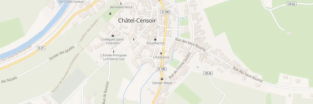 Plan du 2 Rue du Moulin à Châtel-Censoir