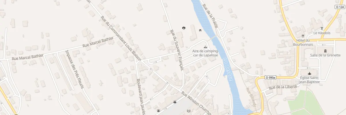 Plan du 5 Rue du Souvenir Francais à Lapalisse