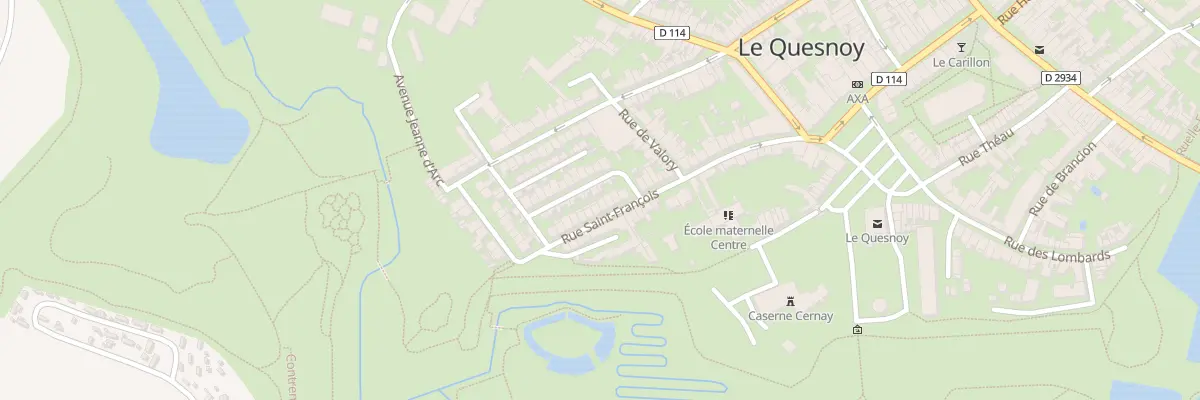 Plan du 36 Rue Saint François au Quesnoy