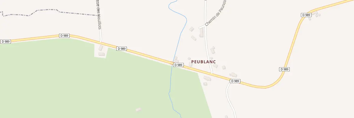 Plan du 8 Hameau de Peublanc à Sorbier