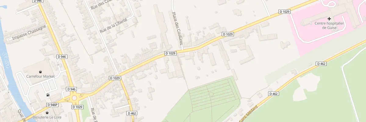 Plan du 410 Rue des Docteurs Devillers à Guise
