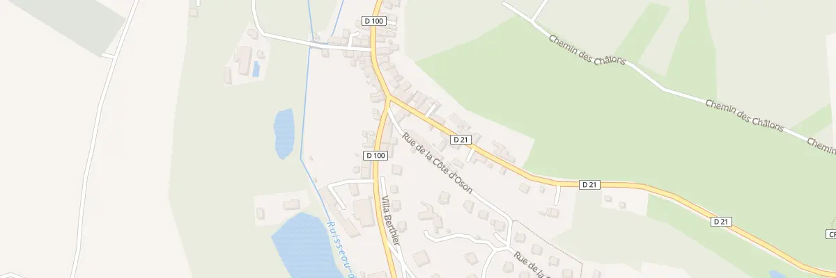 Plan du 1 Rue de la Cote d’Oson à Châtel-Censoir
