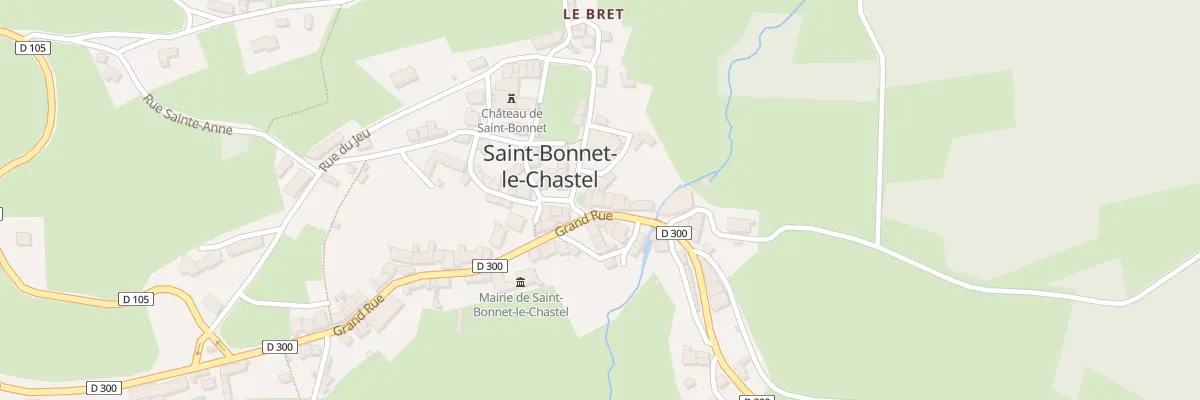 Plan du 18 Rue Grand Rue à Saint-Bonnet-le-Chastel