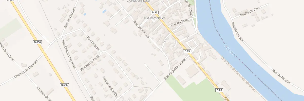 Plan du 1 Rue des Fossés à Vincelles
