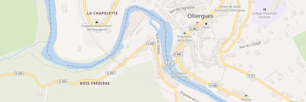 Plan du 5050 Le Pont d’Olliergues à Saint-Gervais-sous-Meymont