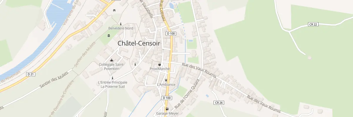 Plan du 3 Rue des Vaux Roumis à Châtel-Censoir
