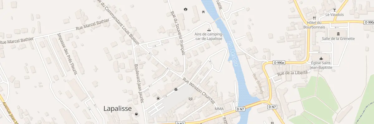 Plan du 4 Rue du Souvenir Francais à Lapalisse