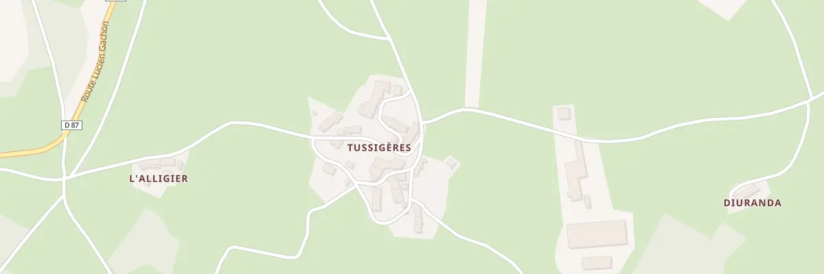 Plan du 5023 Tussigères à La Chapelle-Agnon