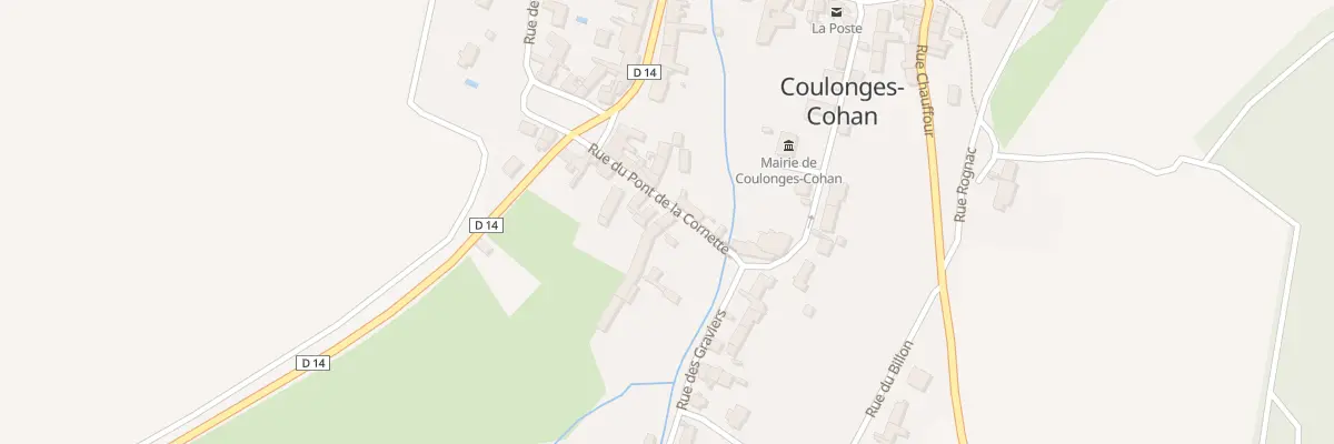 Plan du 3 Rue du Pont de la Cornette à Coulonges-Cohan