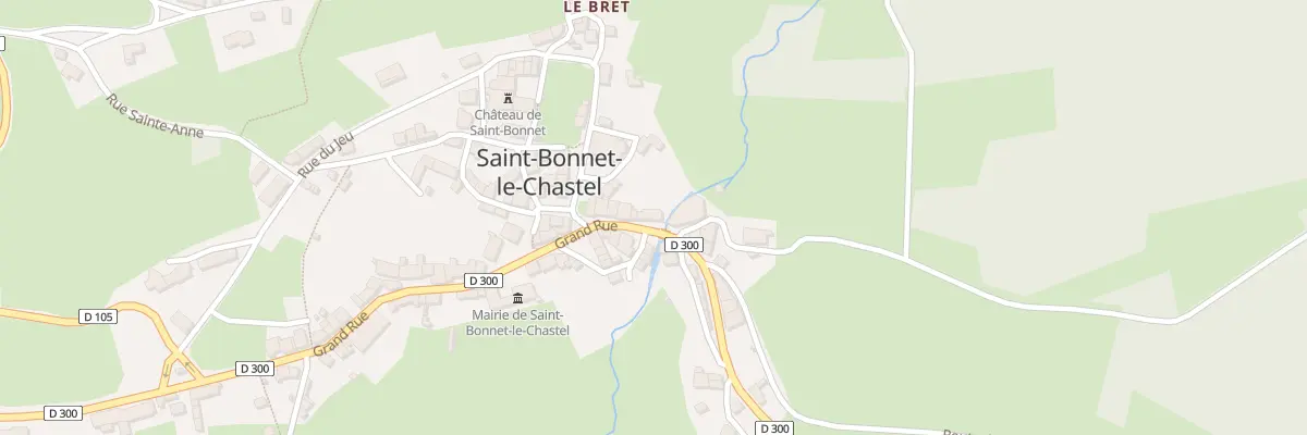 Plan du 10 Rue Grand Rue à Saint-Bonnet-le-Chastel