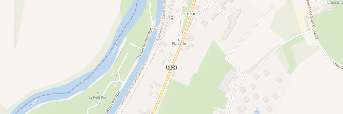 Plan du 1 Che de Magny à Châtel-Censoir