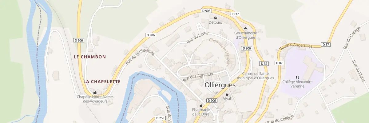 Plan du 5 Rue de l’Eglise à Olliergues