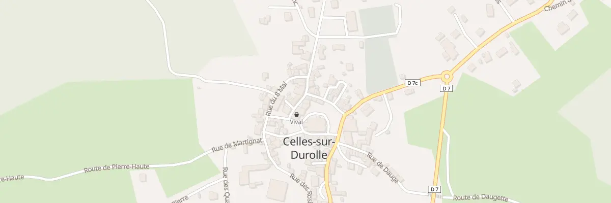 Plan du 1 Rue des Marjolaines à Celles-sur-Durolle
