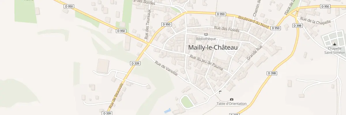 Plan du 27 Rue du Jeu de Paume à Mailly-le-Château