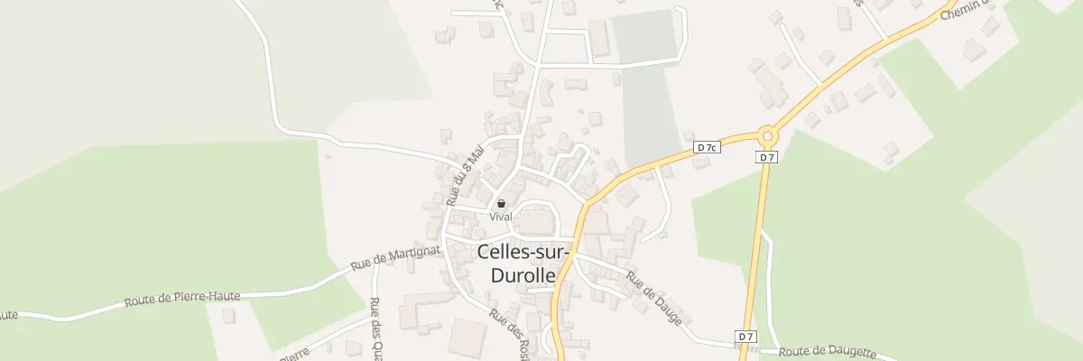 Plan du 14 Pl de la Mission à Celles-sur-Durolle