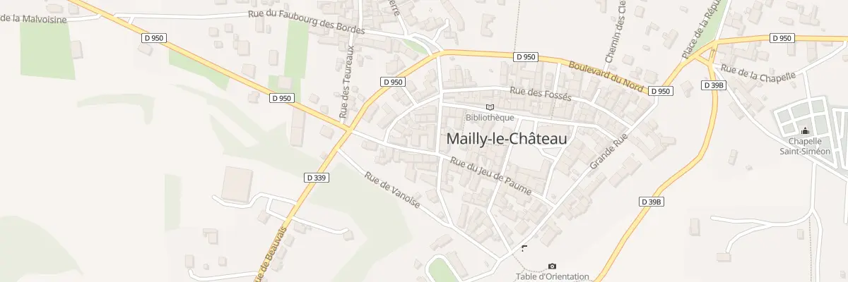 Plan du 20 Rue du Jeu de Paume à Mailly-le-Château