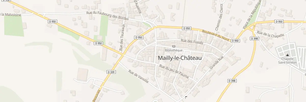 Plan du 5 Rue Traversière à Mailly-le-Château
