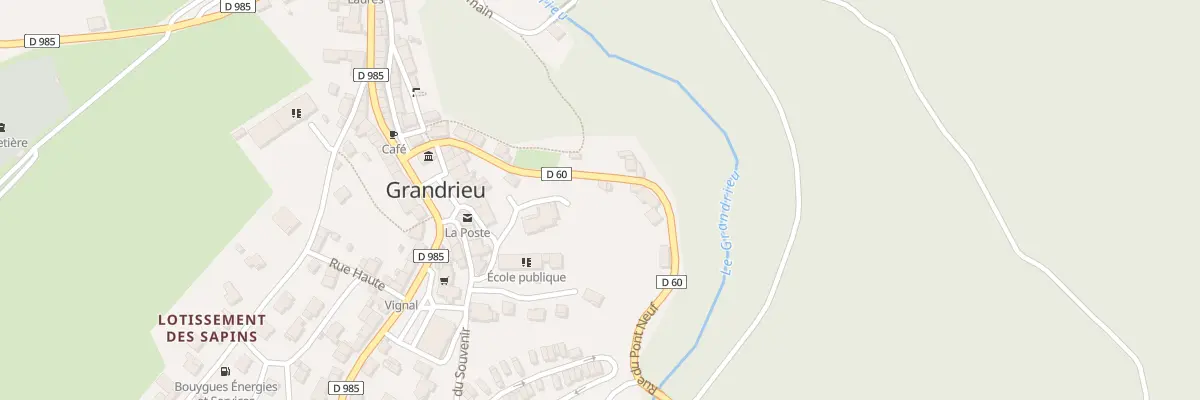 Plan du 180 Rue du Pont Neuf à Grandrieu