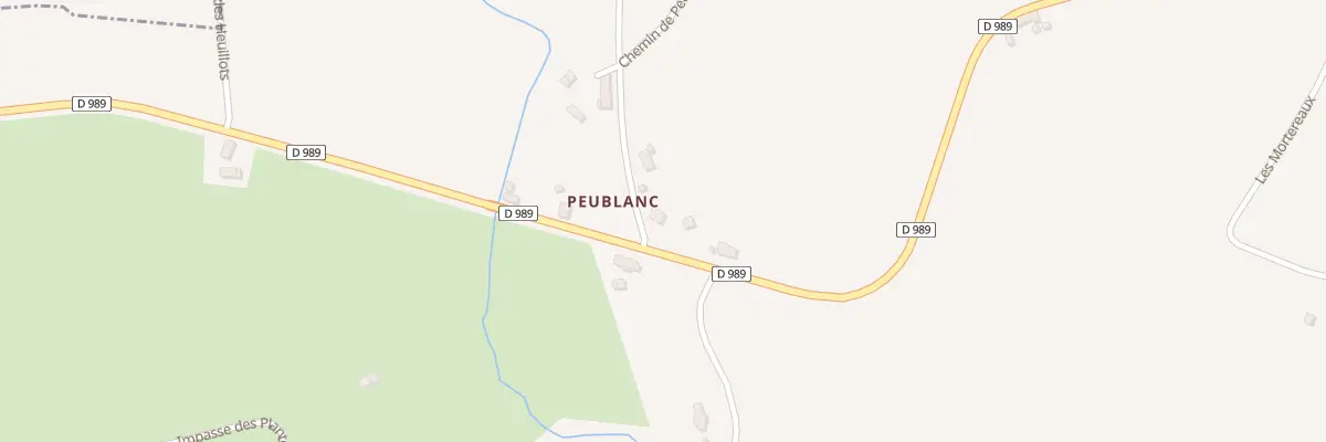 Plan du 4 Hameau de Peublanc à Sorbier