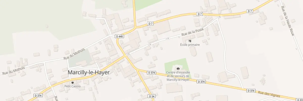 Plan du 6 Rue de la Poste à Marcilly-le-Hayer
