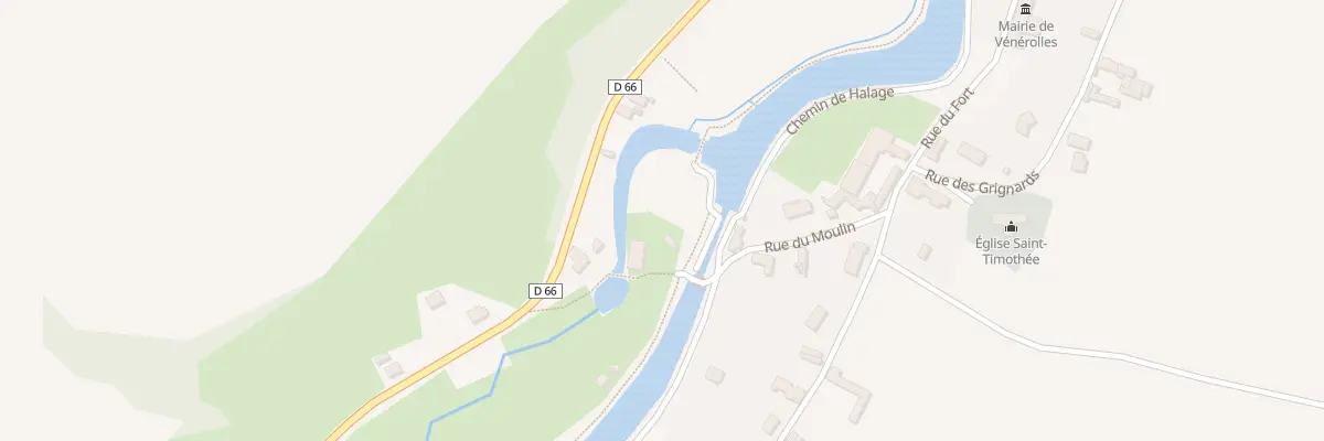 Plan du 6B Rue du Moulin à Vénérolles