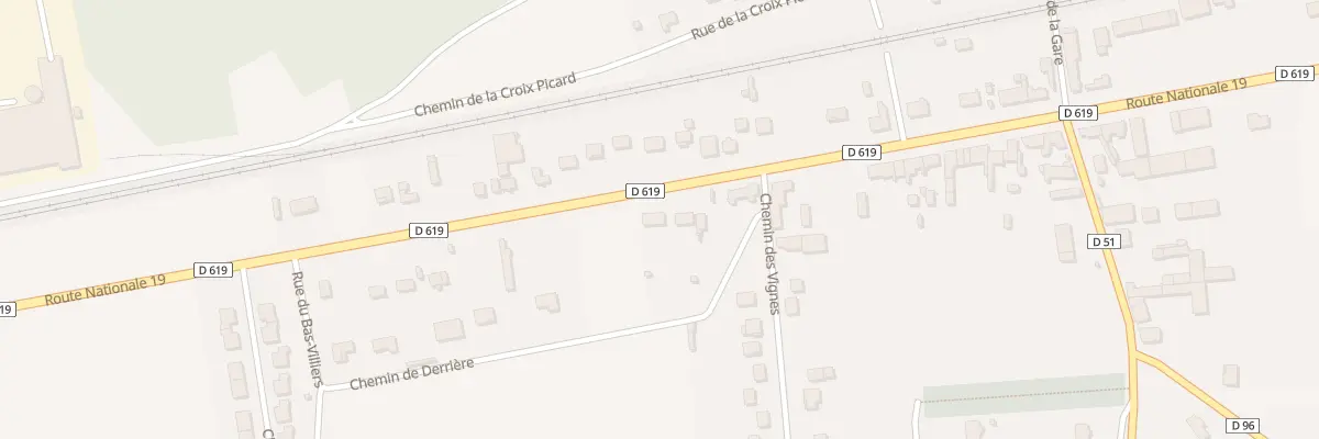 Plan du 39 Rte Nationale 19 à Crancey