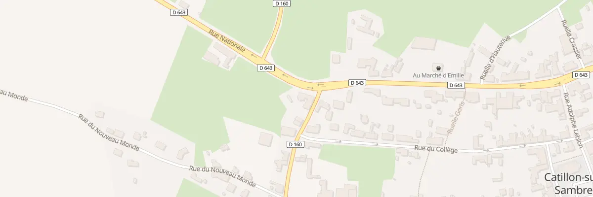 Plan du 12 Rte Nationale à Catillon-sur-Sambre