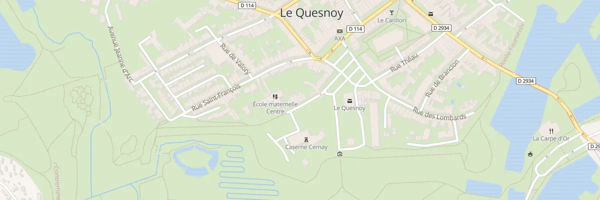 Plan du 6 Av des Néo-zélandais au Quesnoy