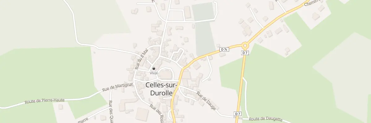 Plan du 3 Rue des Acacias à Celles-sur-Durolle