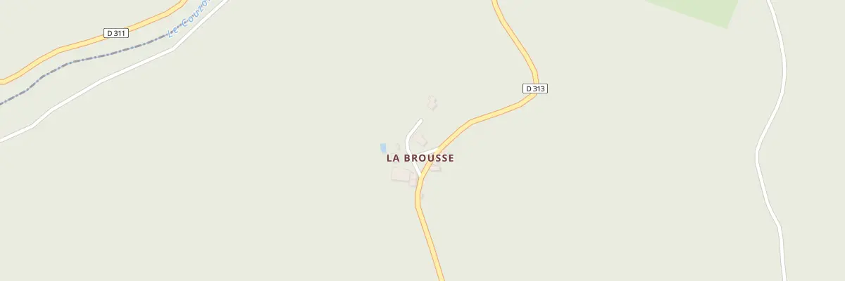Plan du 5789 La BROUSSE à Augerolles