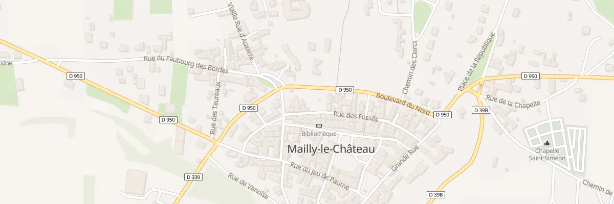 Plan du 32 Rue des Fossés à Mailly-le-Château