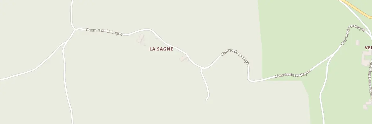Plan du 5033 La Sagne à Thoras