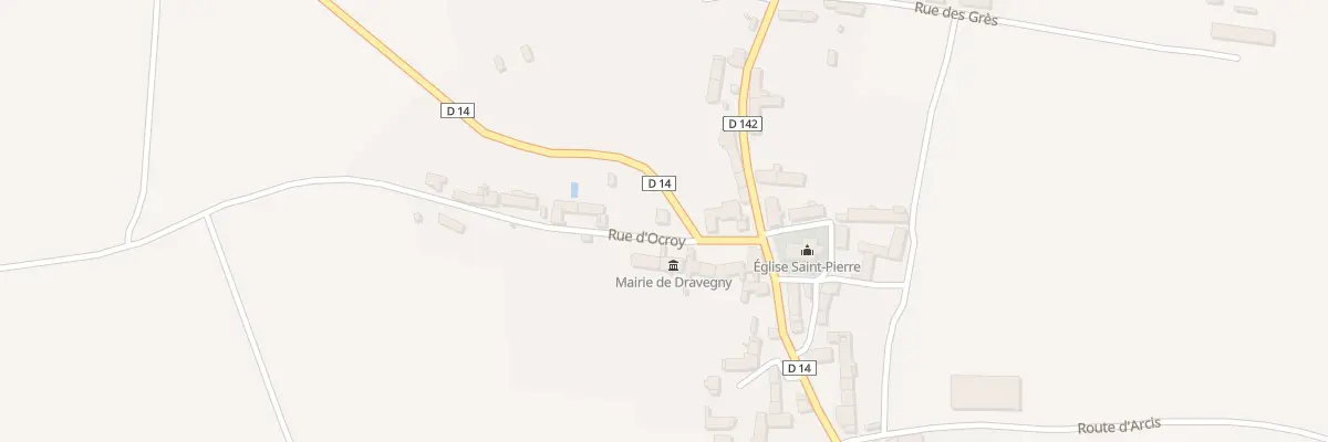Plan du 3 Rue d’Ocroy à Dravegny
