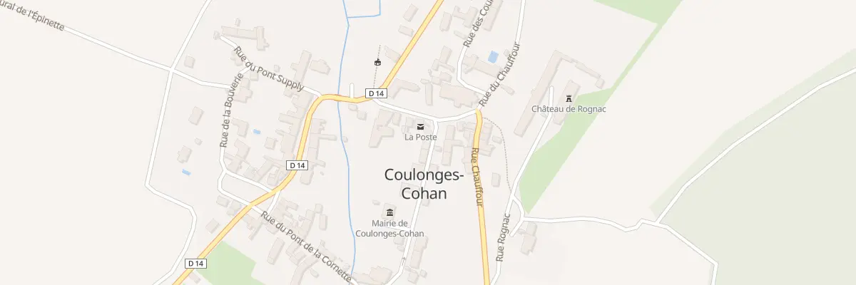 Plan du 2 Rue de la Ferronnerie à Coulonges-Cohan