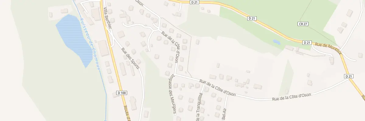 Plan du 15 Rue de la Cote d’Oson à Châtel-Censoir