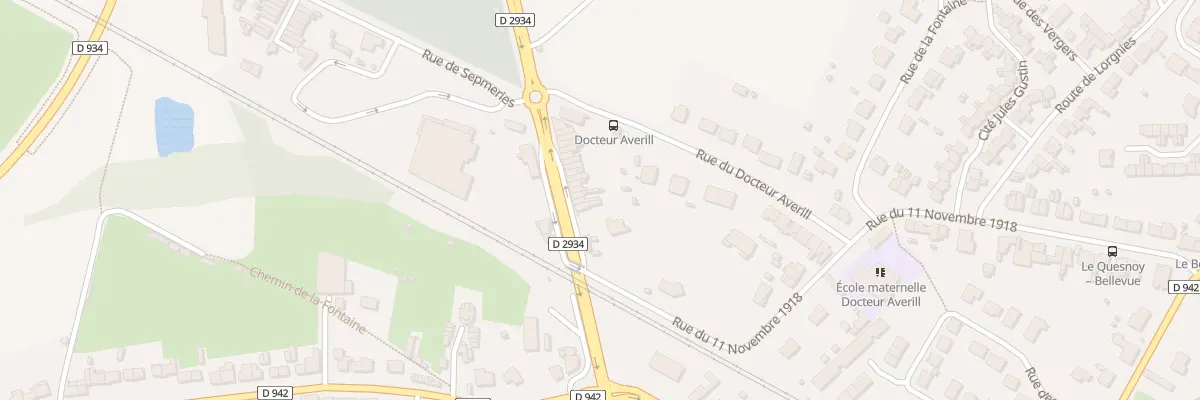 Plan du 8 Rte de Valenciennes au Quesnoy