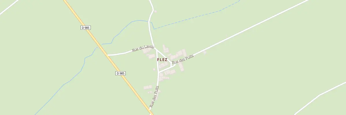 Plan du 114 Flez à Flez-Cuzy